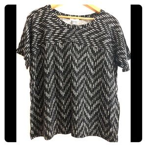 OverSize Black & White Tee